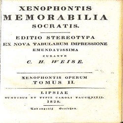 Xenophontis Operum. Tomus II: Memorabilia Socratis