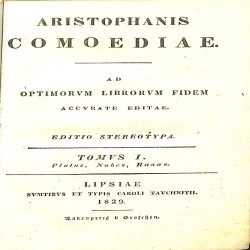 Aristophanis Comoediae: Tomus I. Plutus, Nubes, Ranae