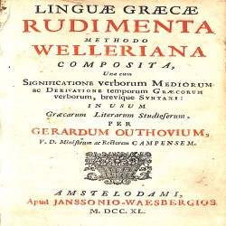 Linguae Graecae rudimenta methodo Welleriana composita