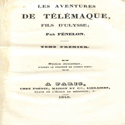 Classiques Français: Les aventures de Télémaque, fils d'Ulysse. Tome Premier