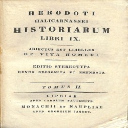 Herodoti Halicarnassei Historiarum Libri IX: Tomus II