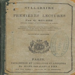 Syllabaire et premières lectures