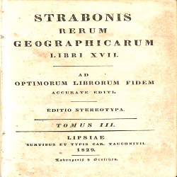Strabonis Rerum Geographicarum Libri XVII: Tomus III